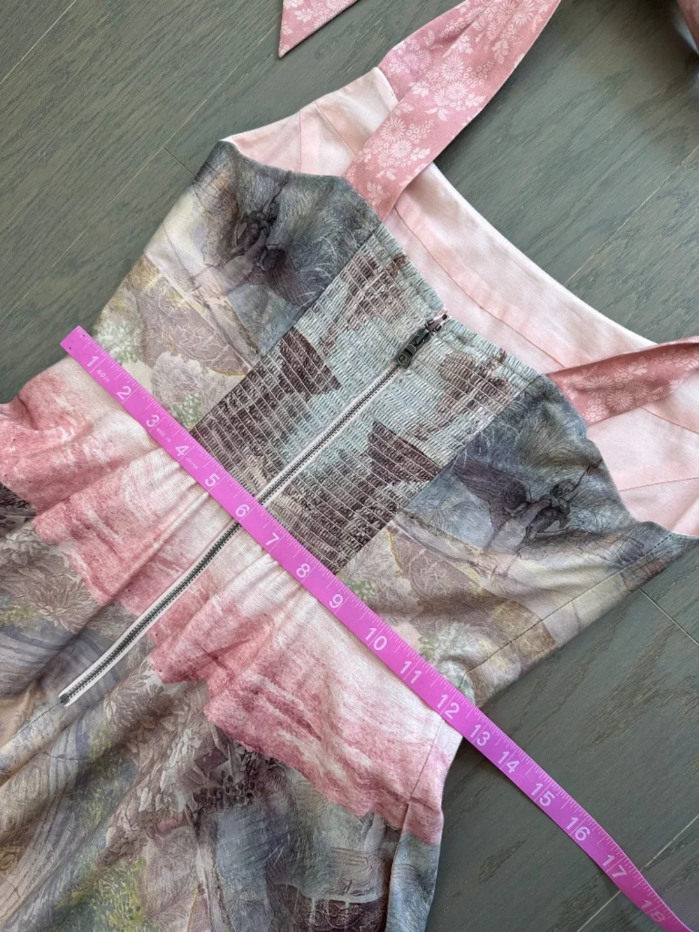 Alice + Olivia Rosalee Versailles Corset Pink Tie Maxi Dress Bustier - Size 2 - Picture 9 of 10